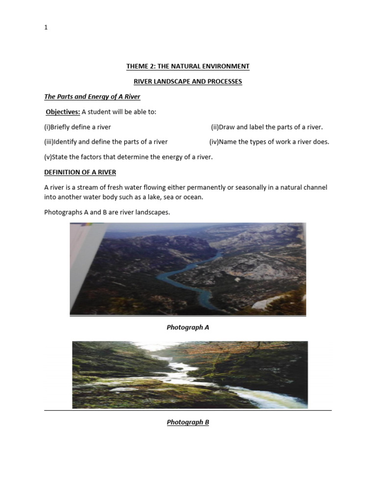 Year 11 Rivers Guided Notes 1 2017 | PDF | River Delta | River