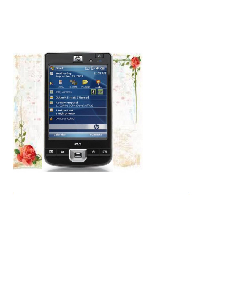 0276 HP IPAQ 214 Enterprise Handheld Windows Mobile 6.0 | PDF