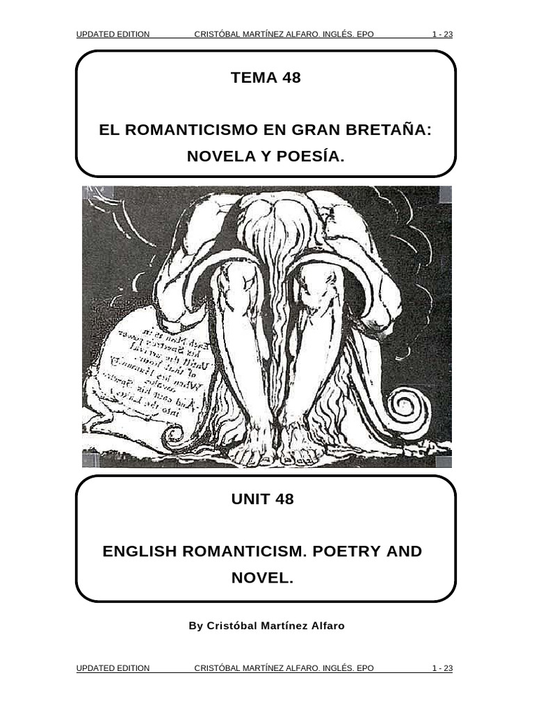 Tema48Secundaria2014 15 | PDF | Romanticism | Samuel Taylor Coleridge