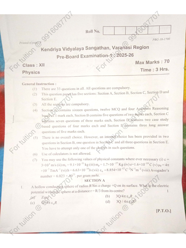 Physics PB1 | PDF