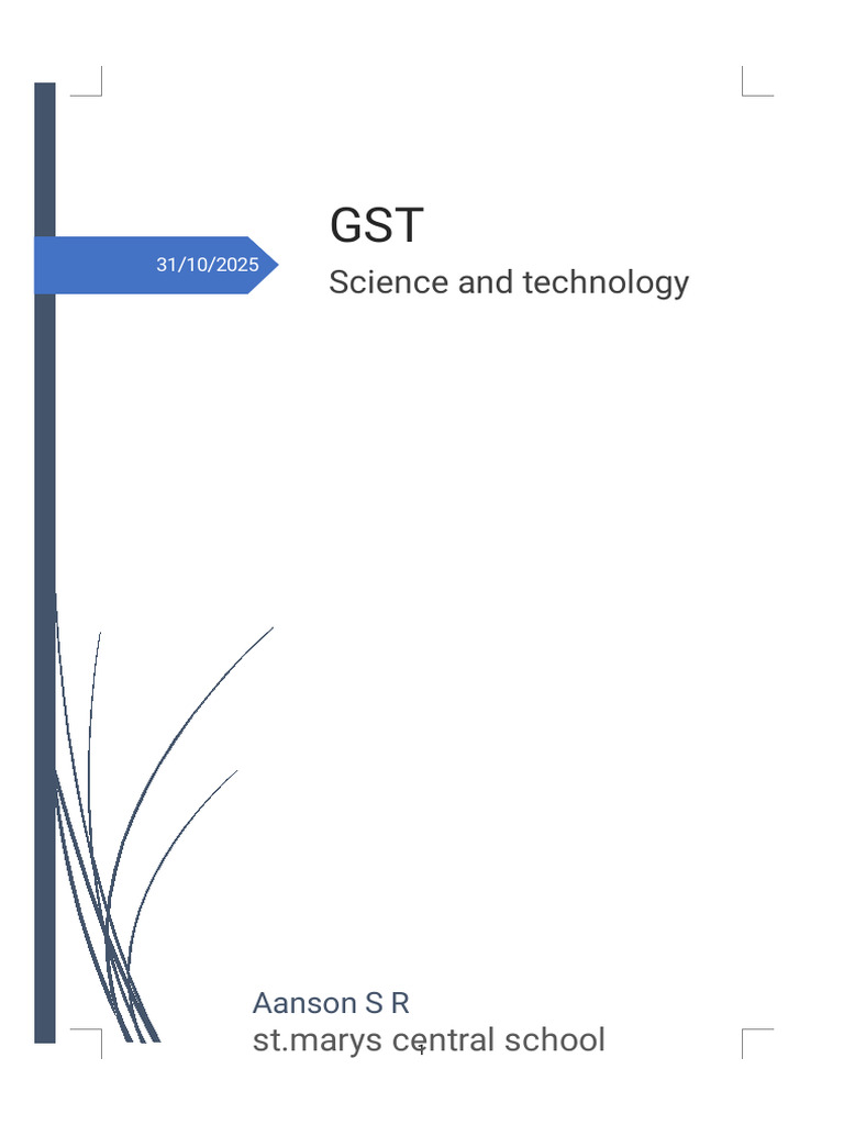 GST Project | PDF | Science | Artificial Intelligence