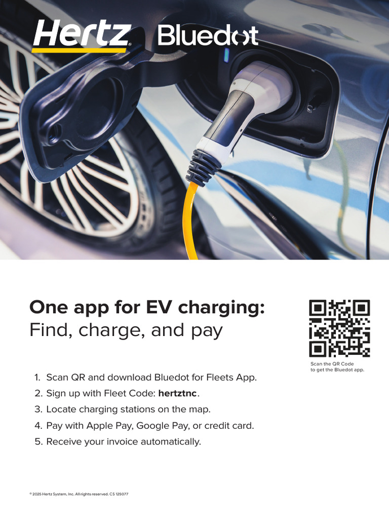 125077 Hertz Bluedot EV Partnership TNC PDF CF0sEjYyWVDD3AY96c6R | PDF