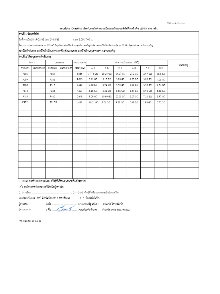 Insulation Resistance Test | PDF