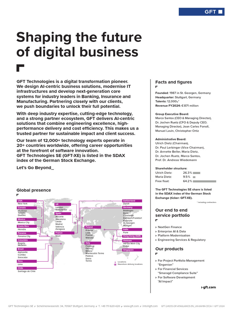 Gft at a Glance 2024 Q4 | PDF | Economies | Business