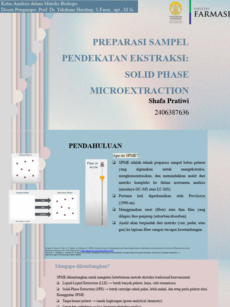 Solid Phase Microextraction | PDF