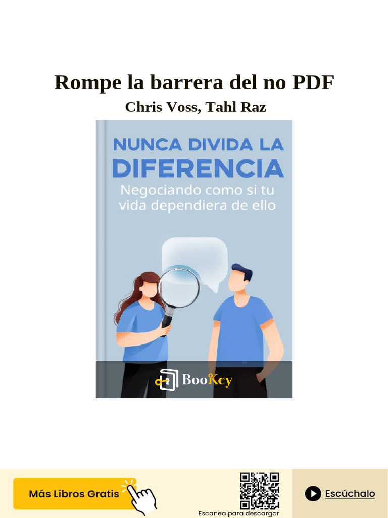 Rompe La Barrera Del No PDF | PDF | Las emociones | Negociación