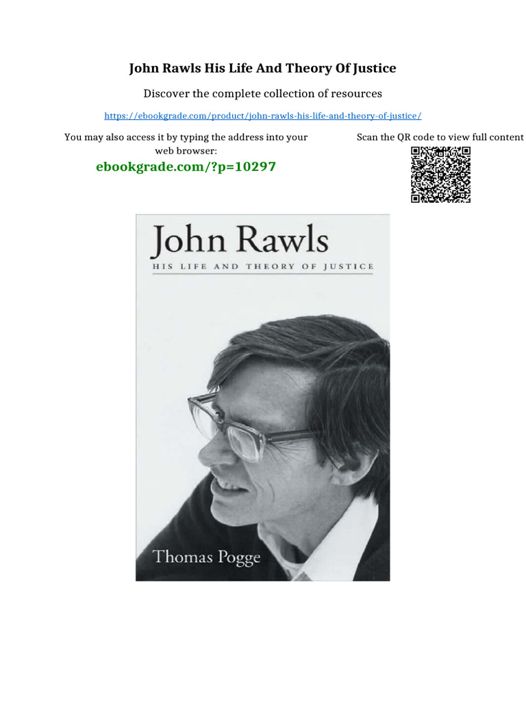 John Rawls His Life and Theory of Justice Download Full Chapters | PDF ...