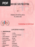 Download SINDROM NEFROTIK laporan kasus by Ferda Puspalina Sukman SN99607005 doc pdf