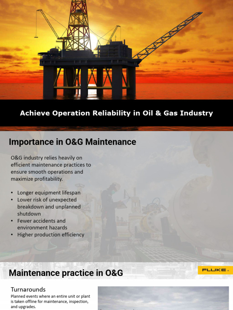 Fluke - Achieve Operation Reliability in O&G | PDF | Natural Gas ...