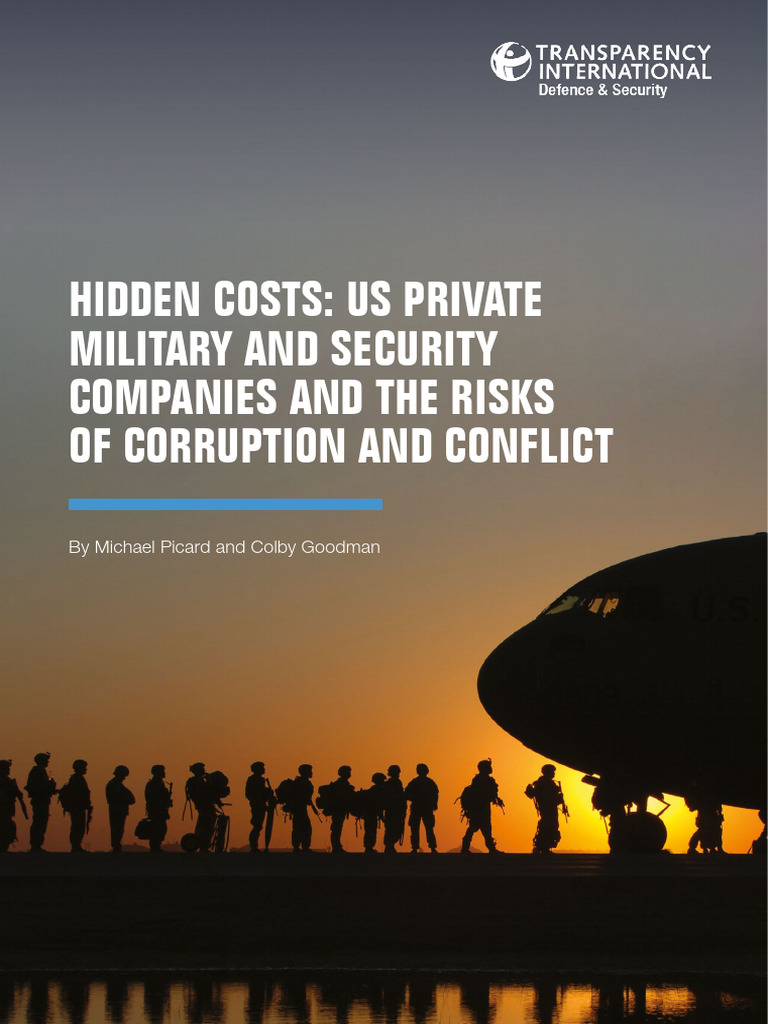 Hidden Costs US Private Military and Security Companies and the Risks ...