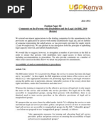 USPKenya Position Paper No. 2-Legal Aid Bill, Kenya