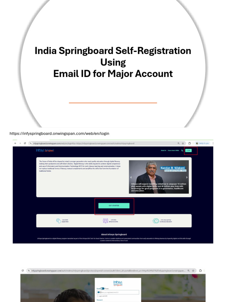 India Springboard Self-Registration - Major User 1 (1) 1 | PDF