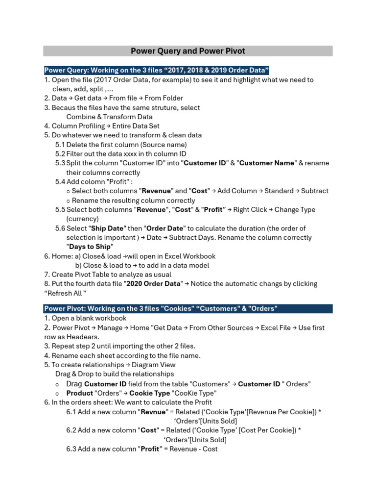 Power Query - Power Pivot | PDF | Performance Indicator | Microsoft Excel