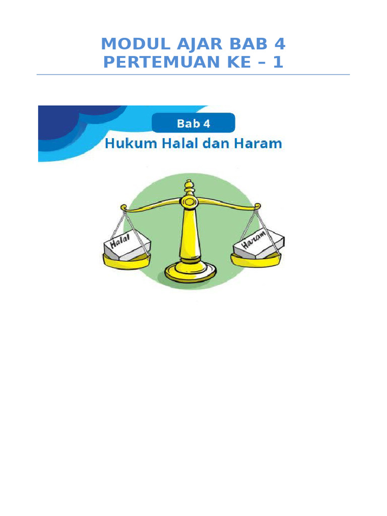 PAI 6 Modul Ajar Bab 4 PERTEMUAN 1 | PDF