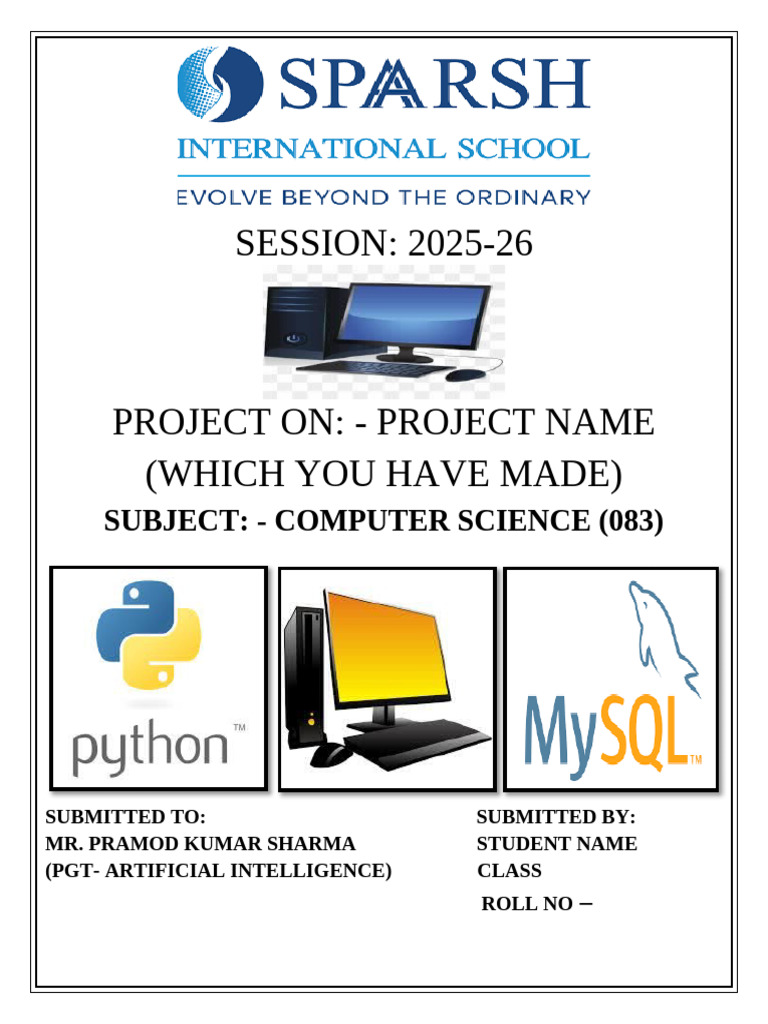 Cs Front Page Certi..Ack | PDF