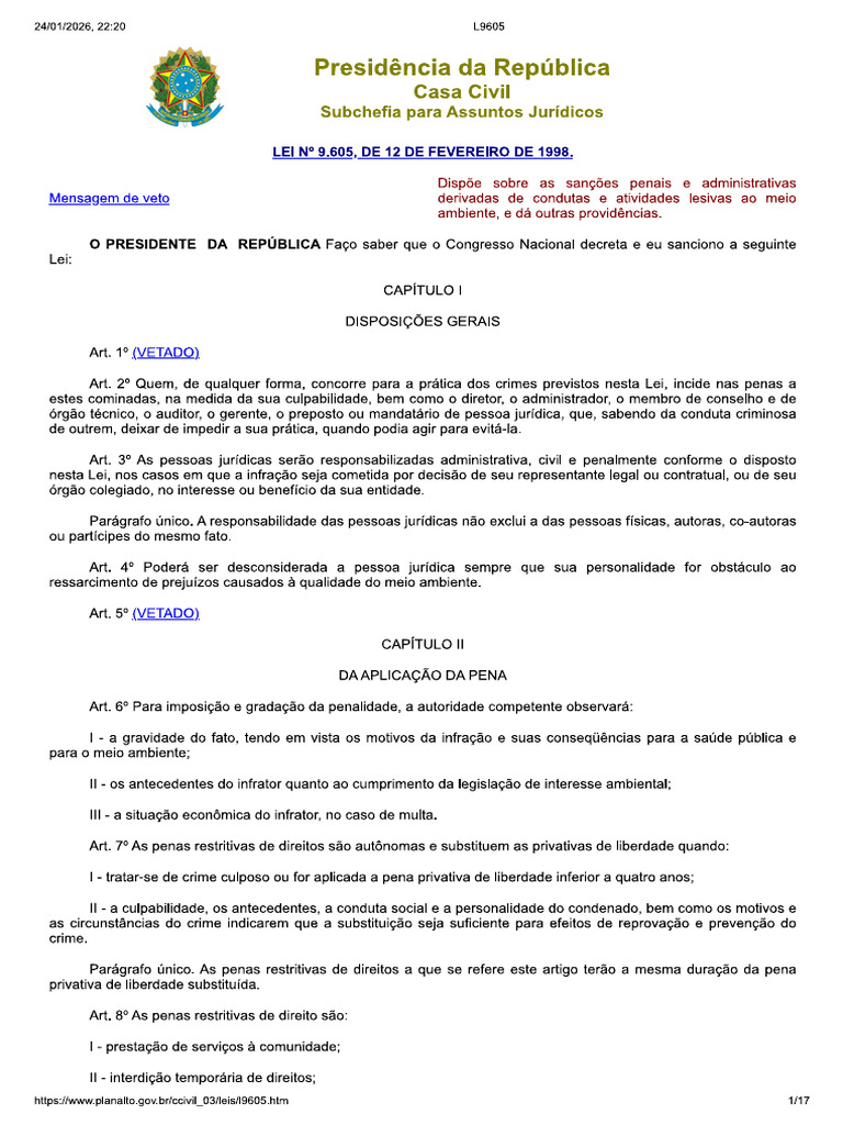 Lei 9605 | PDF