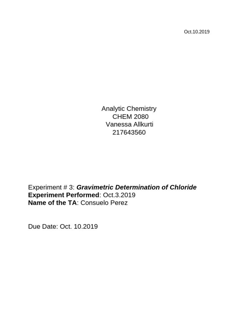 lab report 3 | PDF | Precipitation (Chemistry) | Standard Deviation
