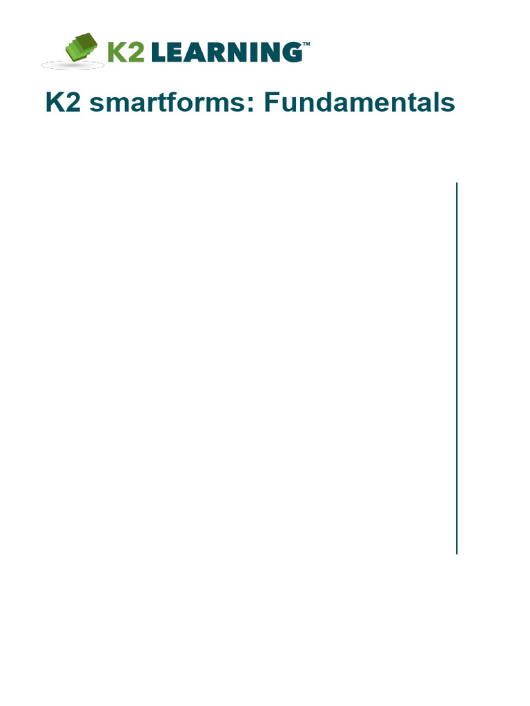100.YYZ K2 Smartforms Fundamentals | PDF | World Wide Web | Internet & Web