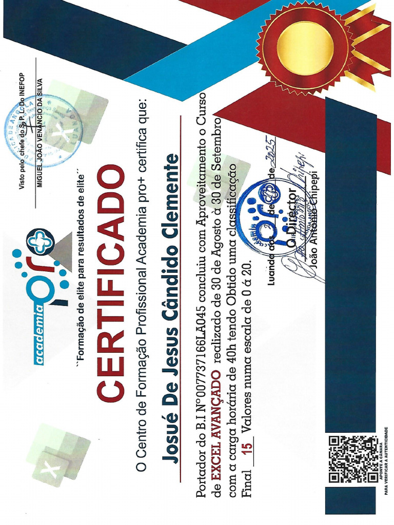 ceRTIFICADO 1 | PDF