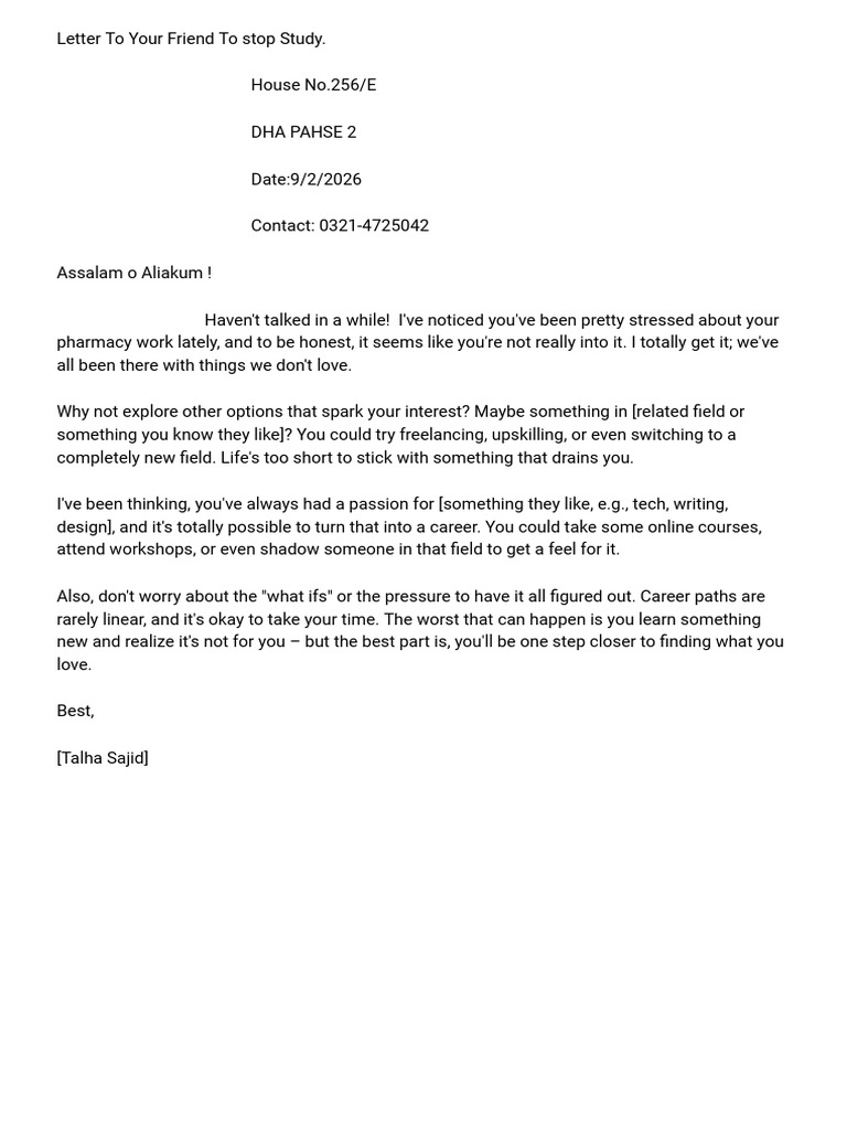Letter | PDF