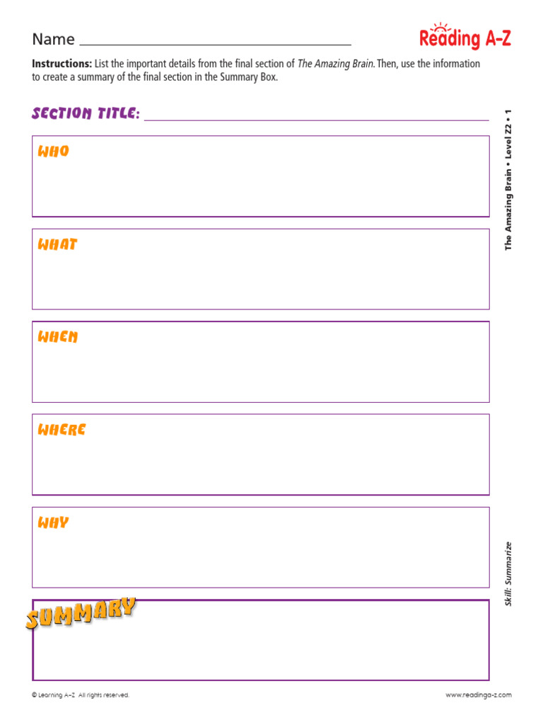 Raz Lz212 Amazingbrain Wksh | PDF | Brain | Cognition