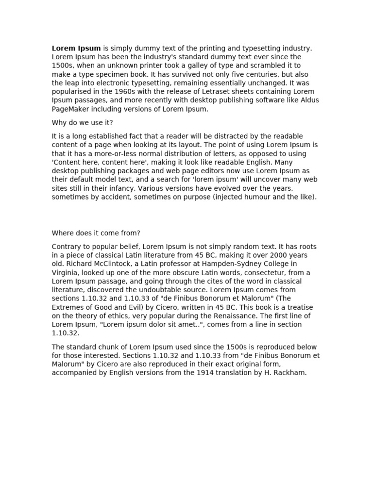 Lorem Ipsum | PDF
