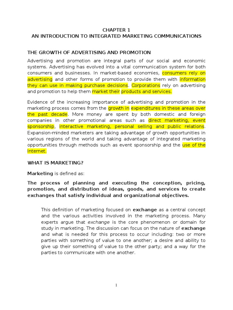 Introduction to Integrated Marketing Communication | PDF | Marketing ...