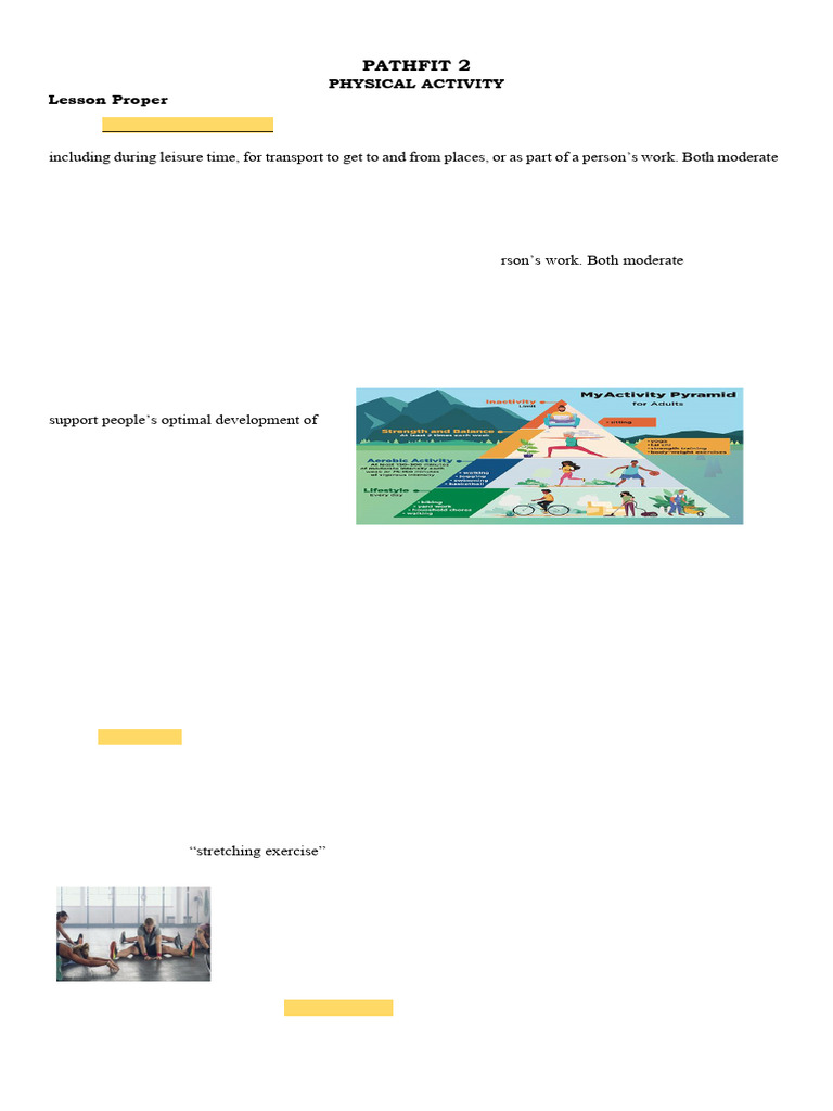 Info Sheet Pathfit 2 Topic 2 | PDF | Strength Training | Flexibility ...