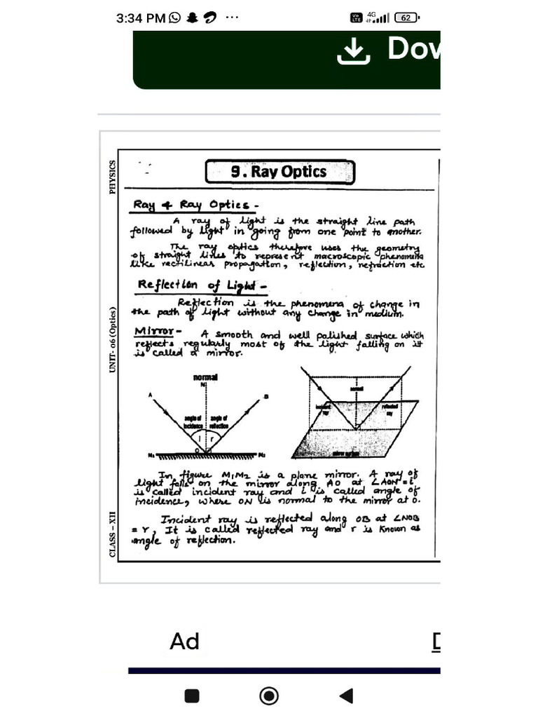 Ray Optics | PDF