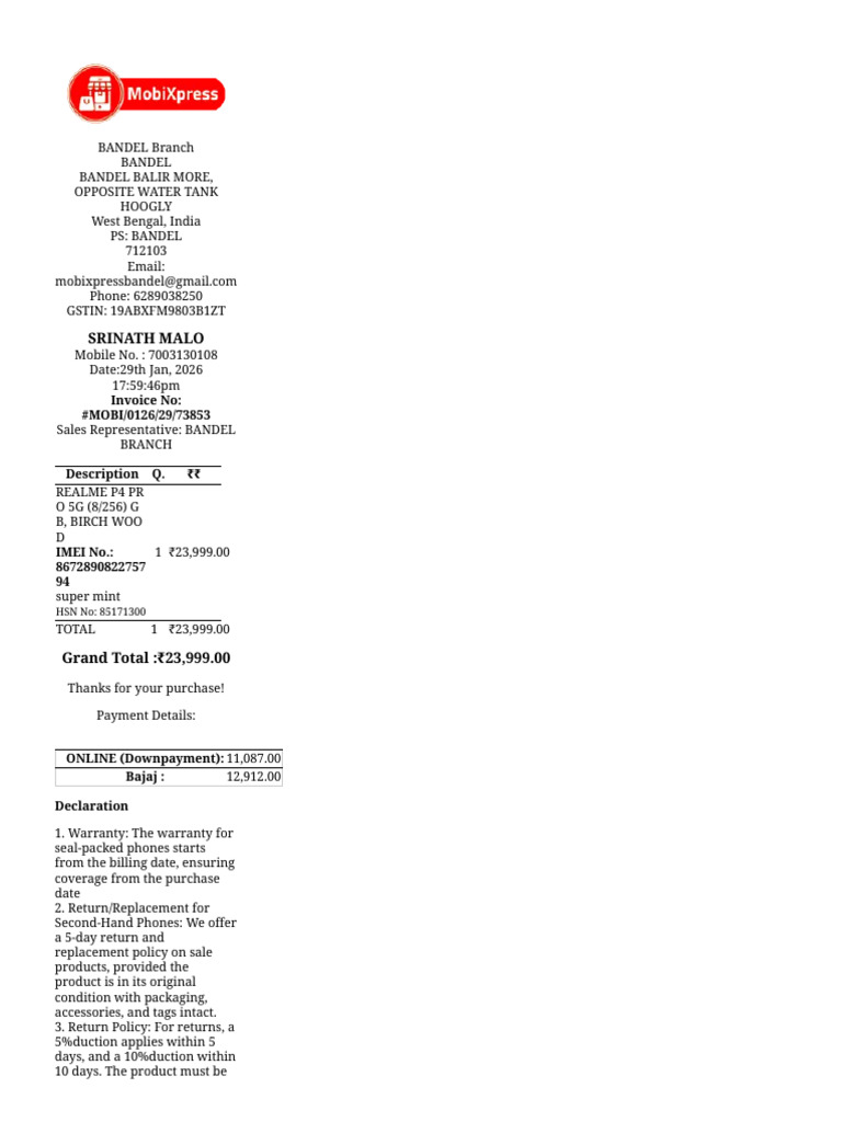 Mobixpress Pos Invoice (3) | PDF
