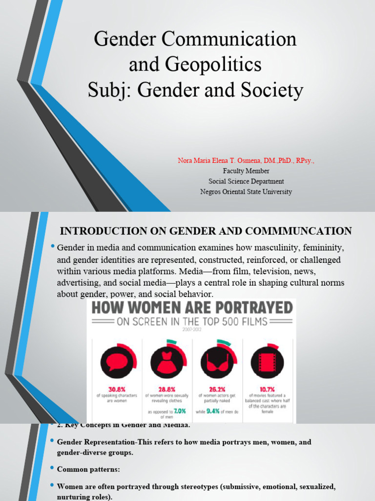 Gender and Communication, Geopolitics | PDF | Gender | Gender Studies