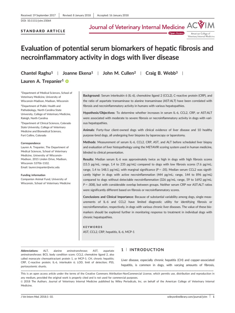 Evaluation of Potential Serum Biomarkers of Hepati | PDF | Cirrhosis ...