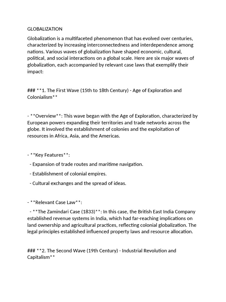 Globalisation | PDF | Globalization | Sovereignty