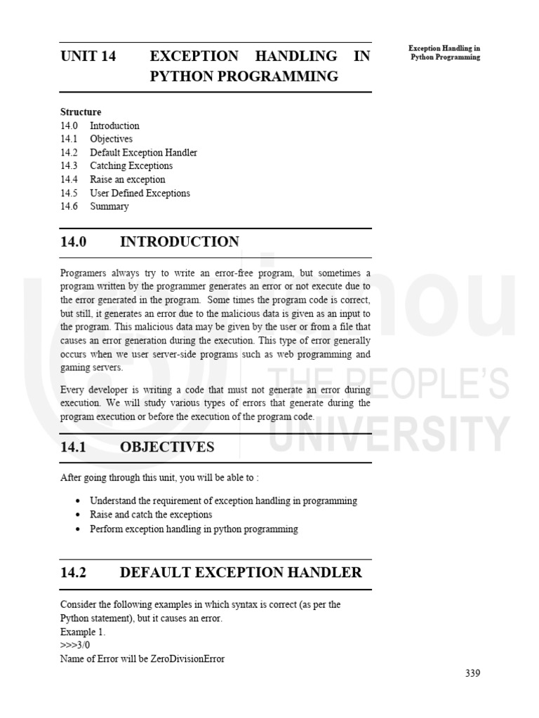 Unit-14 | PDF | Python (Programming Language) | Computer Program