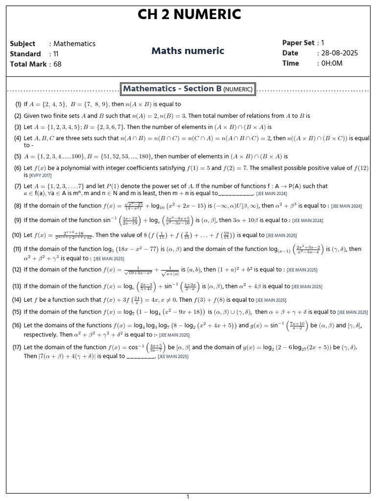 Maths_numeric_909125_1_1756384682 | PDF | Numbers | Set (Mathematics)