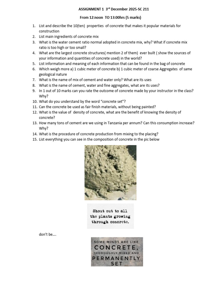 Assignment 1 3rd Dec 2025-Sc 211-1 | PDF