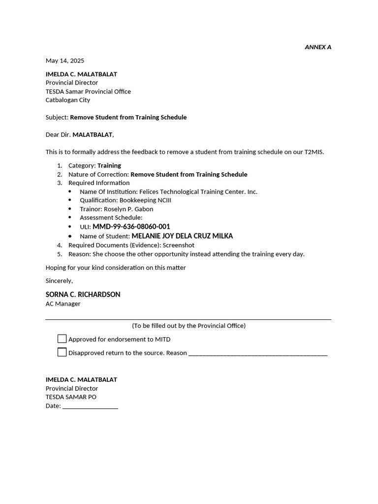 Feedback for Backout | PDF