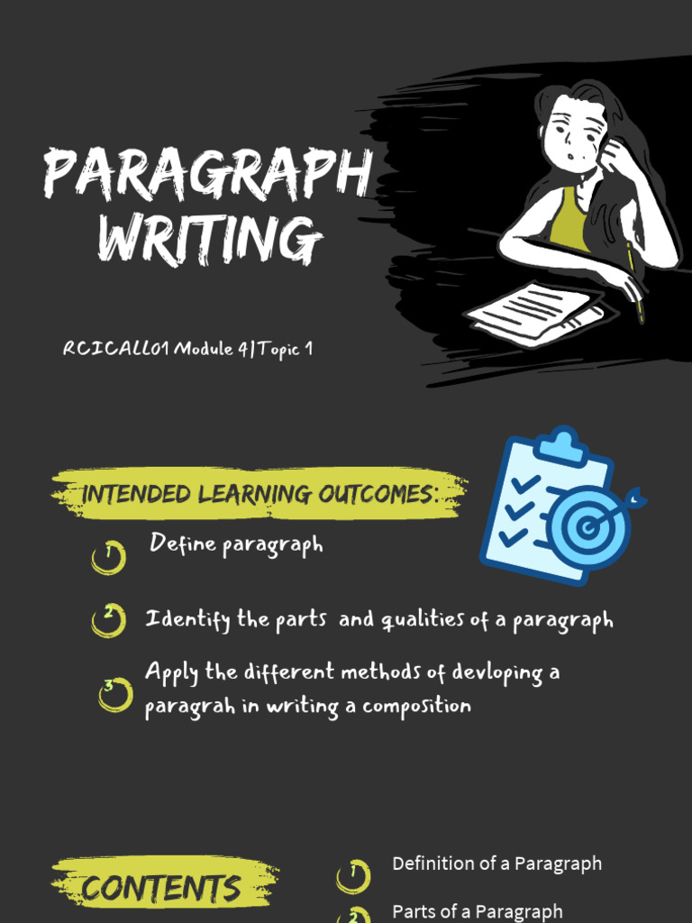 Module 4, Topic 1 Paragraph Writing | PDF | Paragraph | Public Speaking