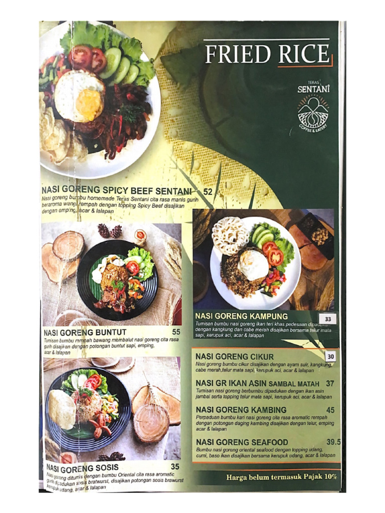 Menu Sentani | PDF