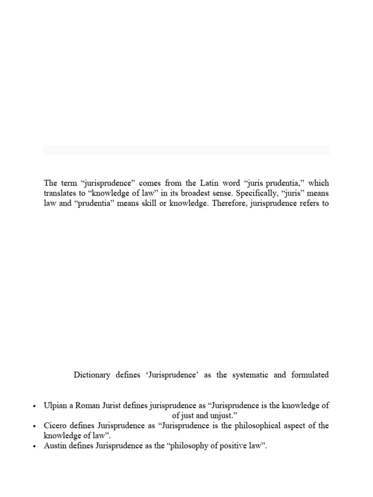 Nature and Scope of Jurisprudence | PDF | Jurisprudence | Theory