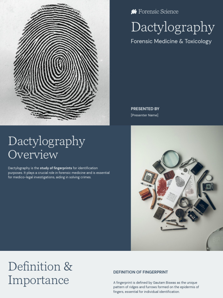 Presentation - Dactylography 20260203 214149 0000 | PDF | Fingerprint ...
