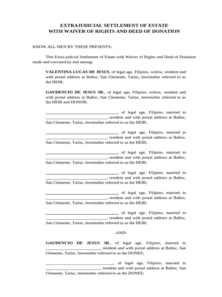 Extrajudicial Succession | PDF | Civil Law (Legal System) | Justice