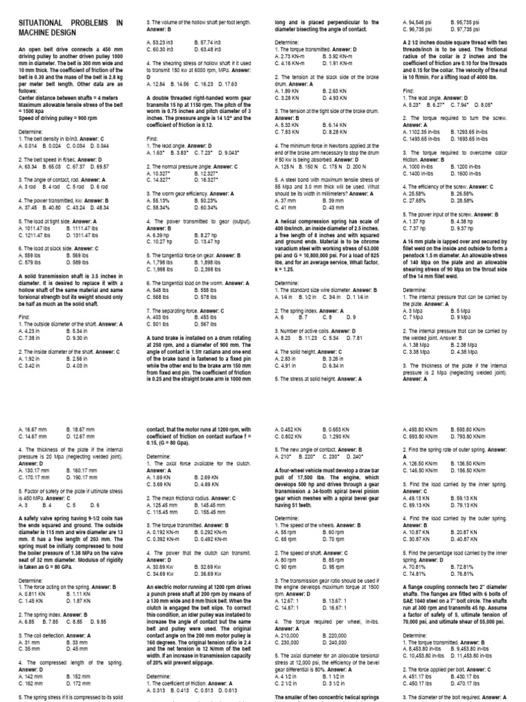 Situational Problems | PDF