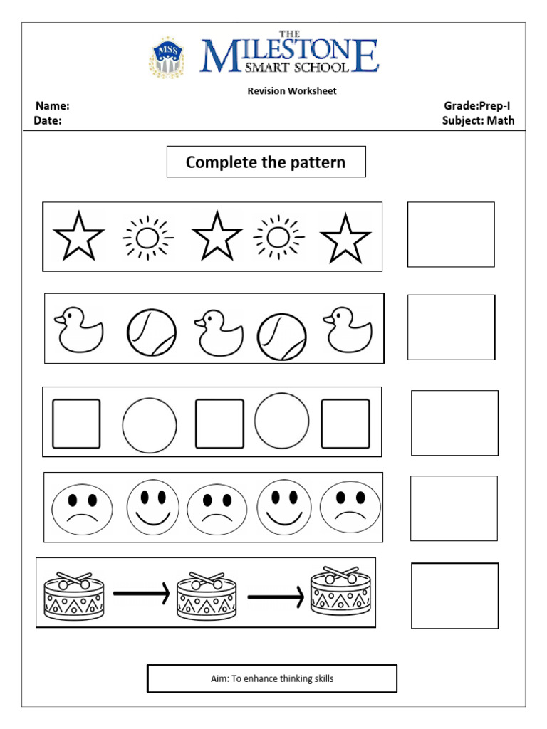 Complete The Pattern 3 | PDF