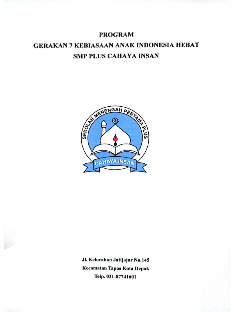 Program Gerakan 7kaih | PDF