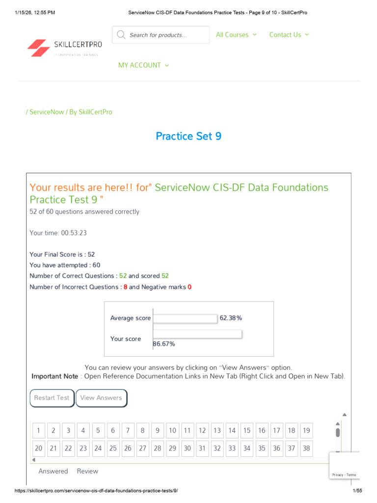 ServiceNow CIS-DF Data Foundations Practice Tests - SkillCertPro - TEST ...