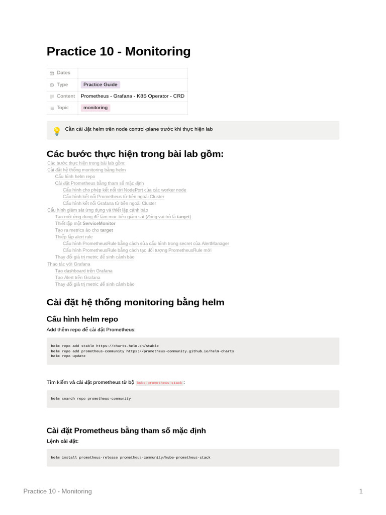 Practice 10 Monitoring Document | PDF