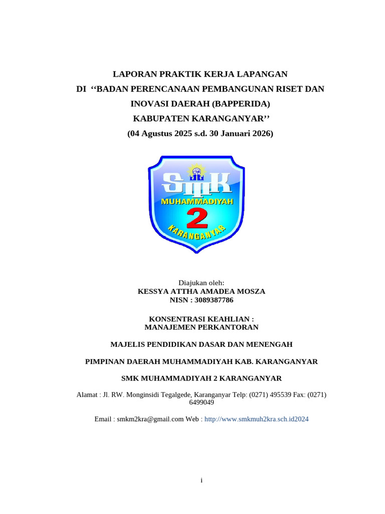Laporan PKL - Copy (5) .Docx Attha | PDF
