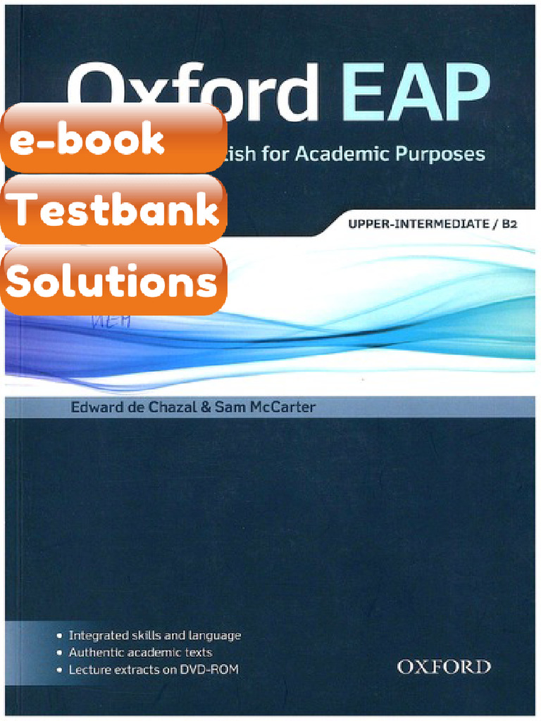 Oxford EAP a Course in English for Academic Purposes UpperIntermediate ...