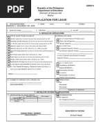 Civil Service Leave Application Form | PDF | Parental Leave | Sick Leave